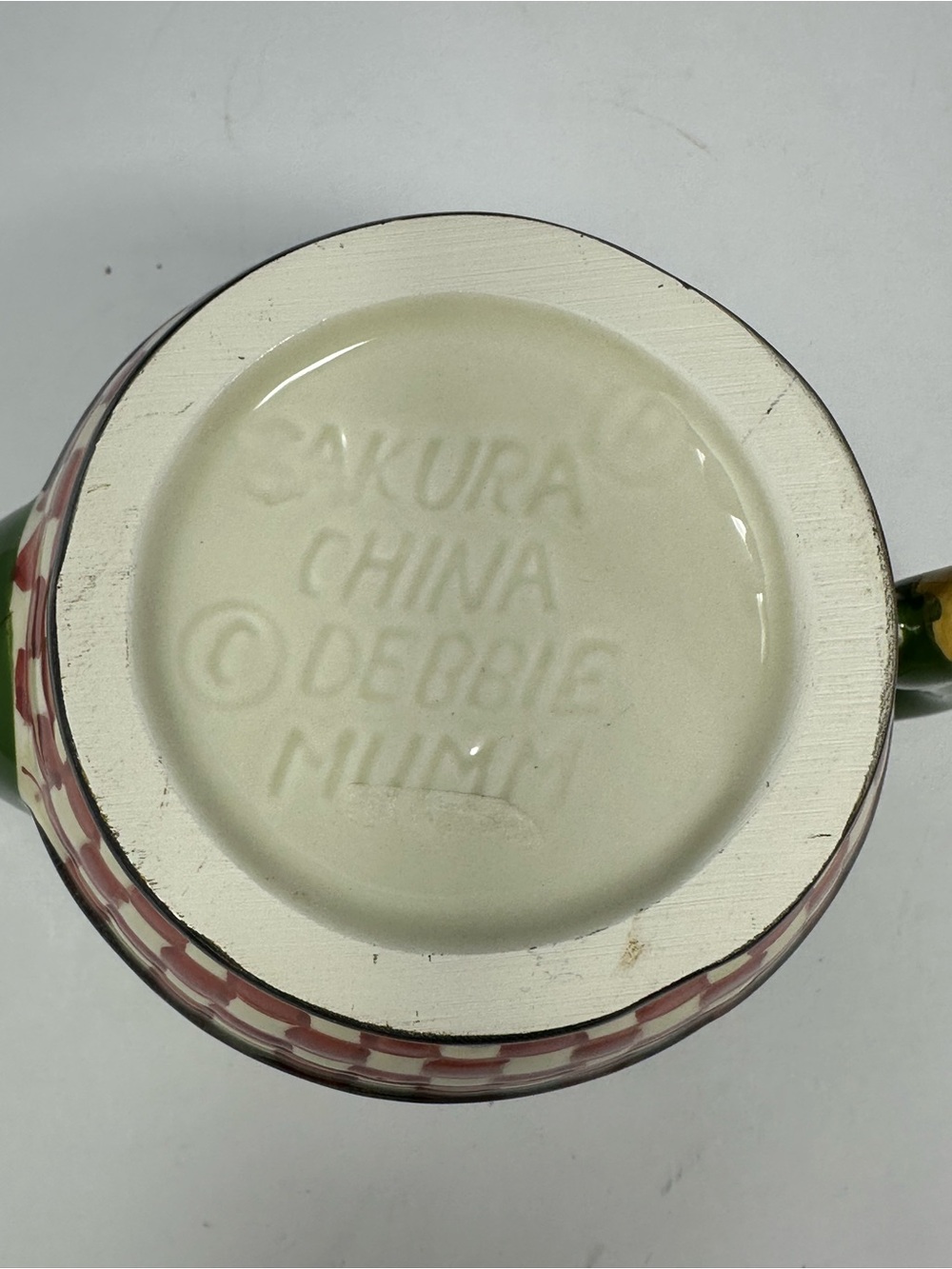 Sakura Holly Hand-Painted Mini Teapot by Debbie Mumm T1 Rare! - Picture 8 of 9